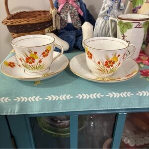 Charming Floral Tea Cup and Saucer Set